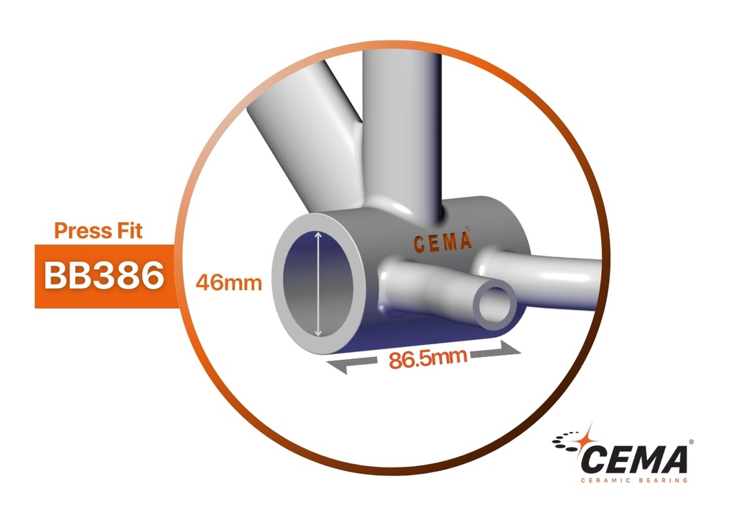 BB386 for FSA386/Rotor/Raceface 30mm | CEMA Bearing